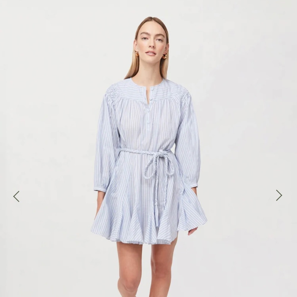NWT Rhode Cora Dress Marine Stripe Size XS